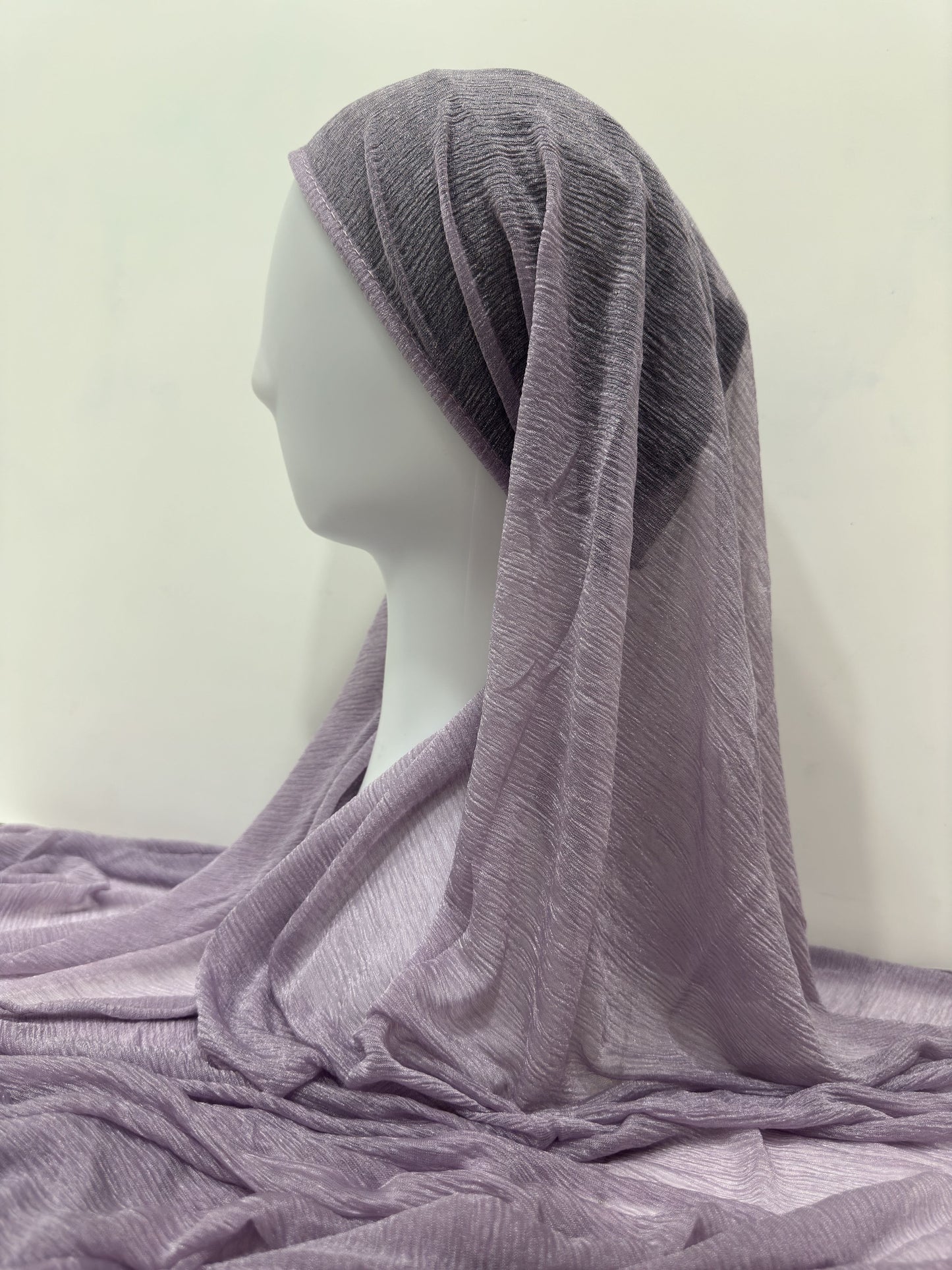 Lilac Shimmer Jersey Hijab