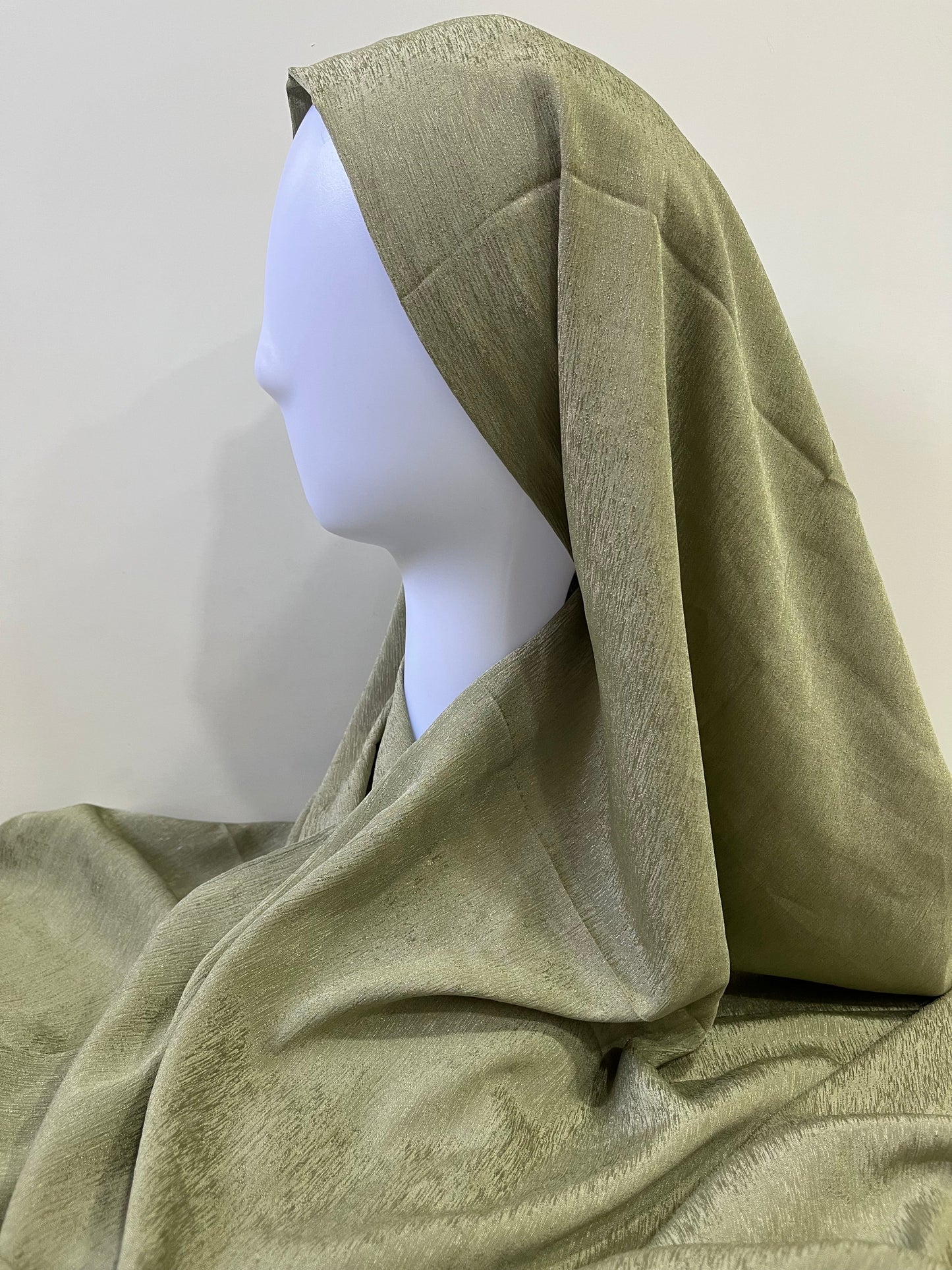 Avocado Silver Chiffon Hijab