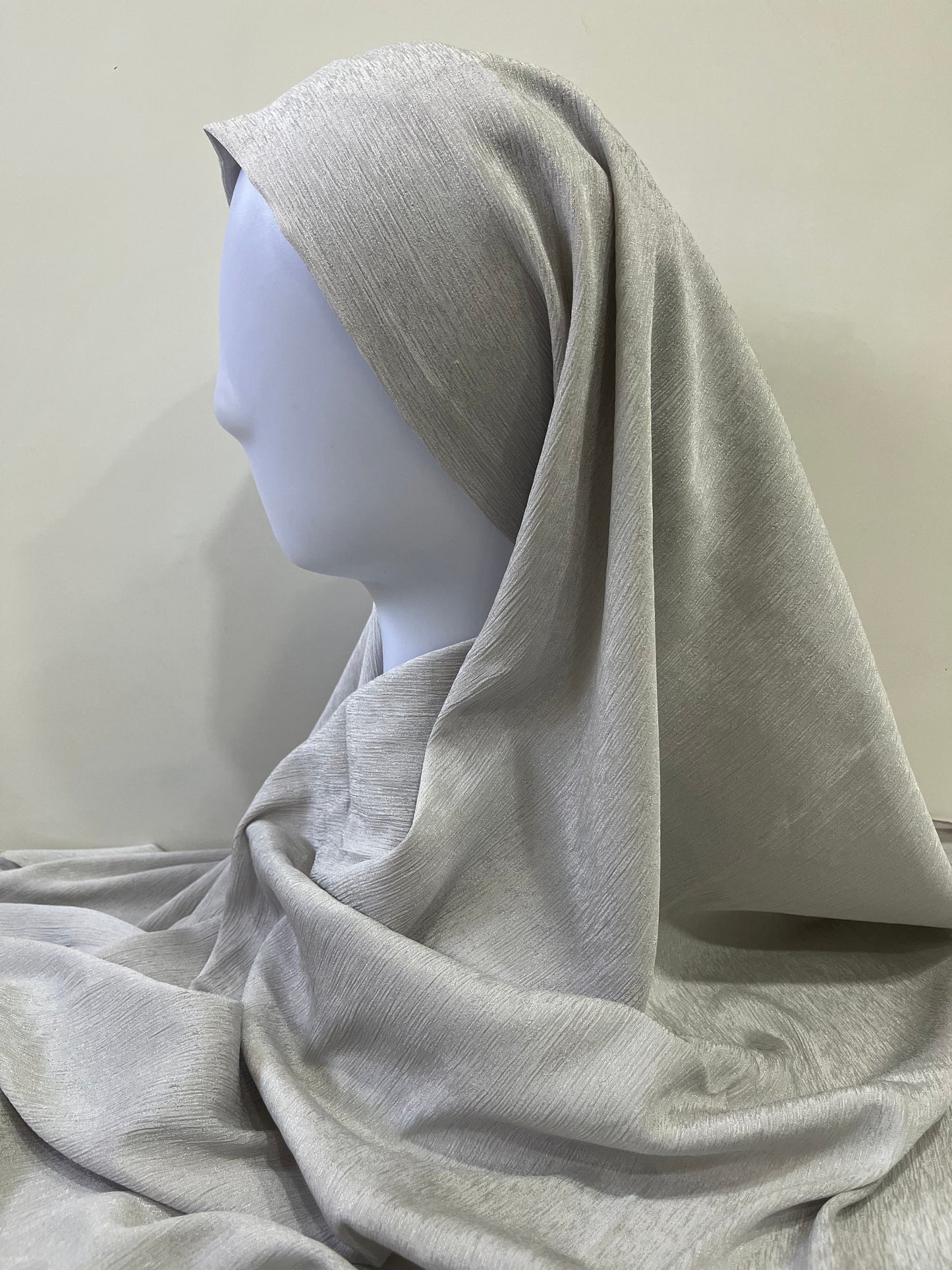 Pumice Silver Chiffon Hijab