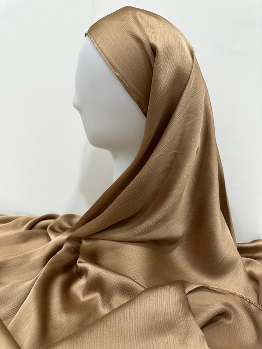 Vintage Gold Muna Satin Hijab